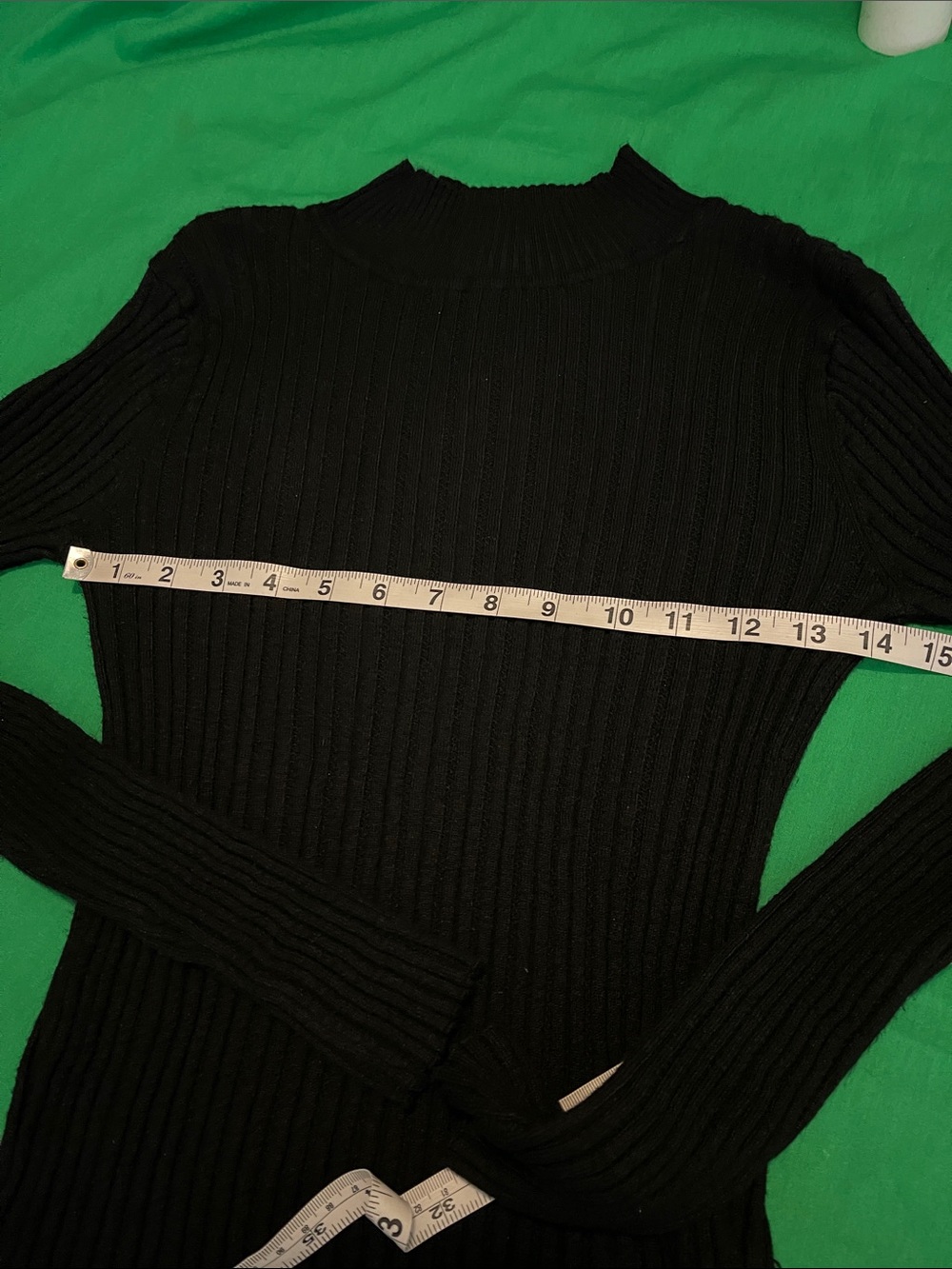 SO Black Ribbed Mock Neck Sweater - Picture 8 of 10